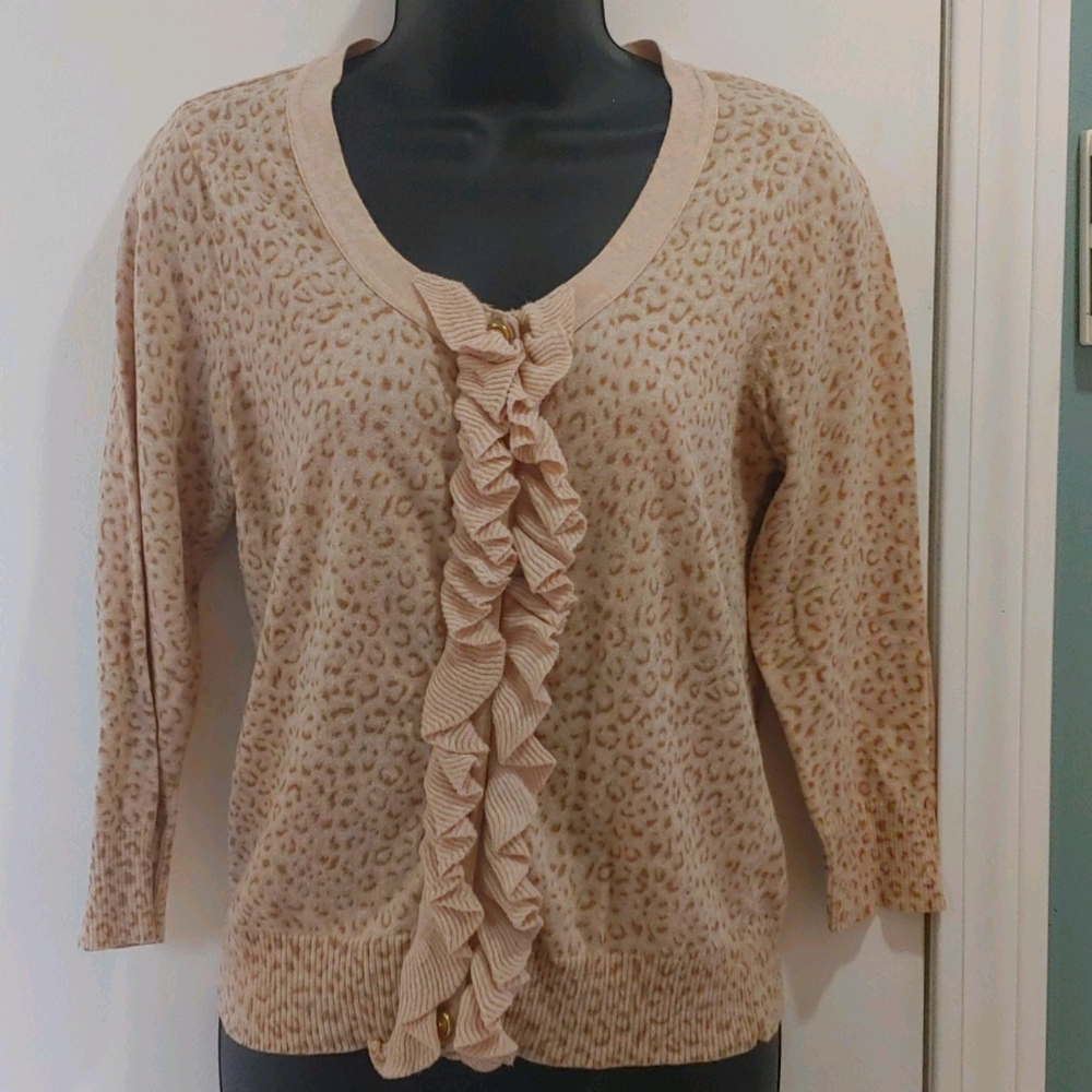 Leopard print cardigan